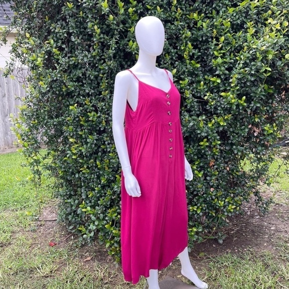 💋NWT KORI Button Down Crop Oversized Jumpsuit - Picture 5 of 13